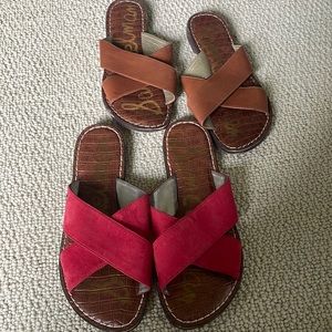 Sam Edelman leather slide sandals size 6